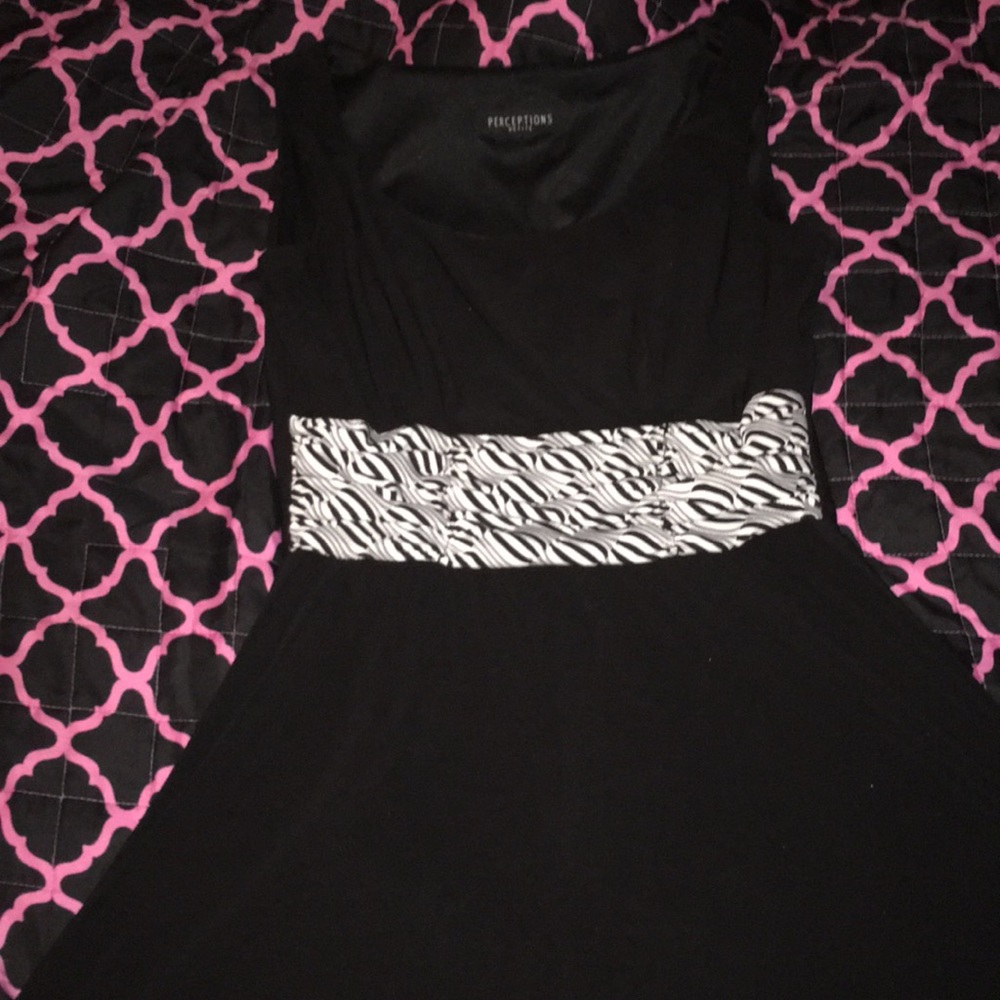 Black & white formal dress